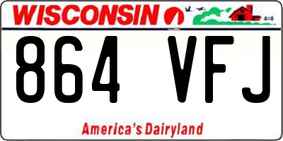 WI license plate 864VFJ