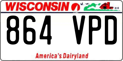 WI license plate 864VPD