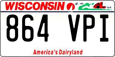 WI license plate 864VPI