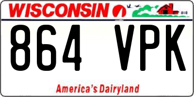 WI license plate 864VPK