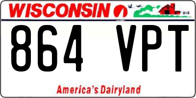 WI license plate 864VPT