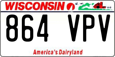 WI license plate 864VPV