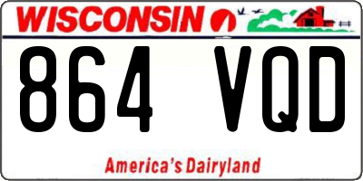 WI license plate 864VQD