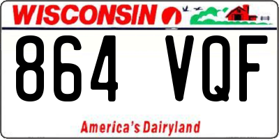 WI license plate 864VQF
