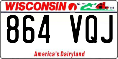 WI license plate 864VQJ