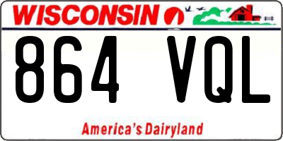 WI license plate 864VQL
