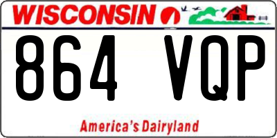 WI license plate 864VQP