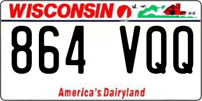 WI license plate 864VQQ
