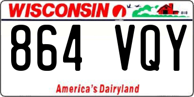 WI license plate 864VQY