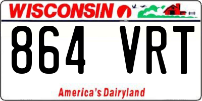 WI license plate 864VRT