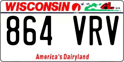WI license plate 864VRV