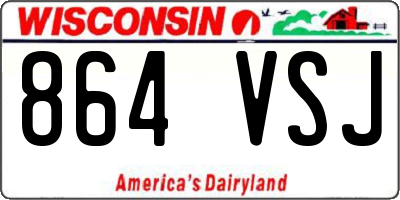 WI license plate 864VSJ