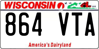 WI license plate 864VTA