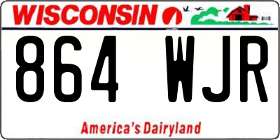 WI license plate 864WJR