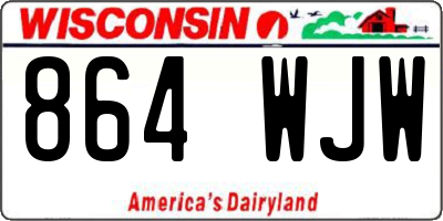 WI license plate 864WJW