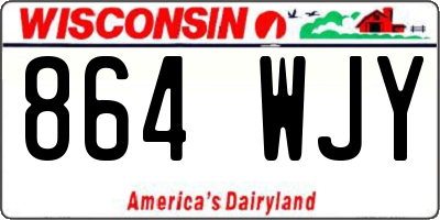 WI license plate 864WJY