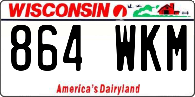 WI license plate 864WKM