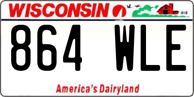 WI license plate 864WLE