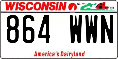 WI license plate 864WWN