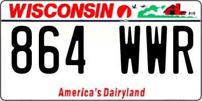 WI license plate 864WWR