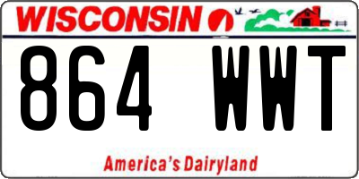 WI license plate 864WWT