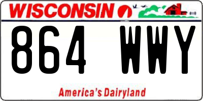 WI license plate 864WWY