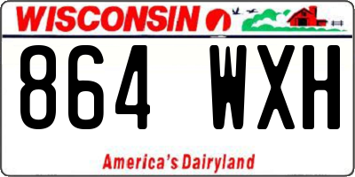 WI license plate 864WXH