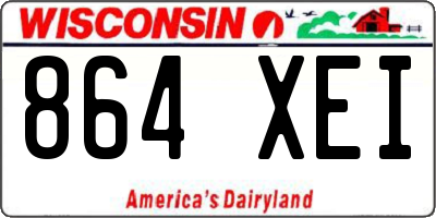 WI license plate 864XEI