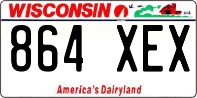 WI license plate 864XEX