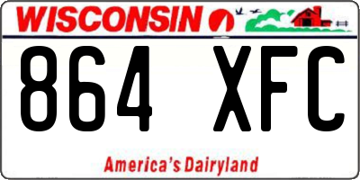 WI license plate 864XFC
