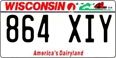 WI license plate 864XIY