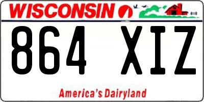 WI license plate 864XIZ
