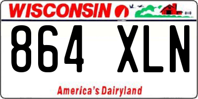 WI license plate 864XLN