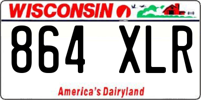WI license plate 864XLR