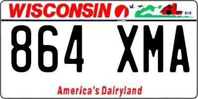 WI license plate 864XMA