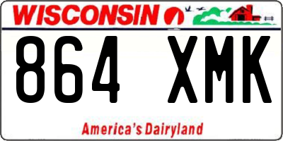 WI license plate 864XMK
