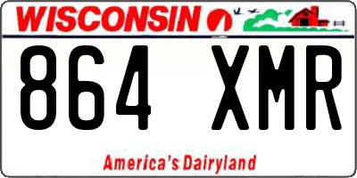 WI license plate 864XMR