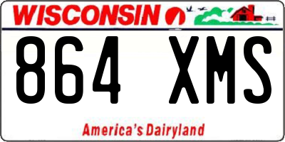 WI license plate 864XMS