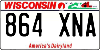WI license plate 864XNA