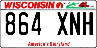 WI license plate 864XNH