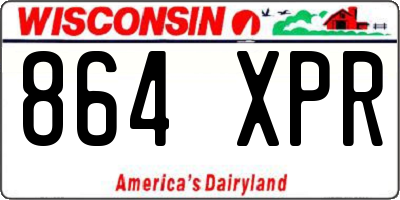 WI license plate 864XPR