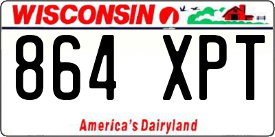 WI license plate 864XPT