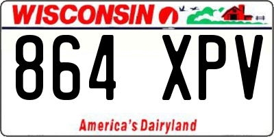 WI license plate 864XPV