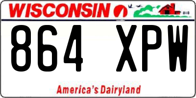 WI license plate 864XPW