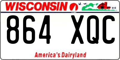 WI license plate 864XQC