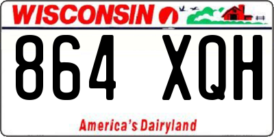 WI license plate 864XQH