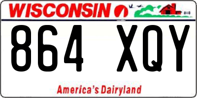 WI license plate 864XQY
