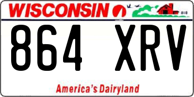 WI license plate 864XRV