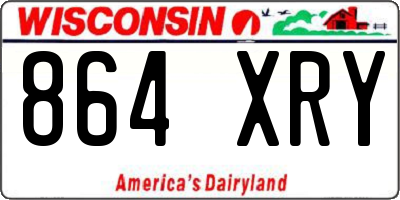 WI license plate 864XRY