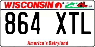WI license plate 864XTL